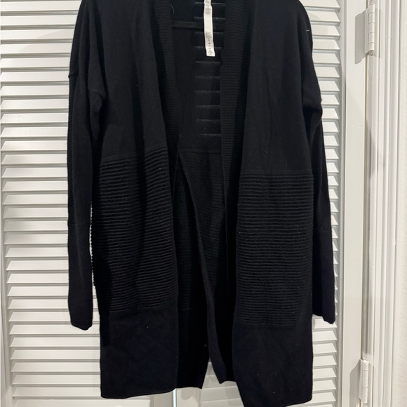 lululemon athletica Sweaters - lululemon athletica Black Ribbed Cardigan